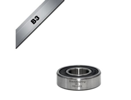 Rodamiento Black Bearing B3 - R8-2RS - 12,7 x 28,58 x 7,94 mm