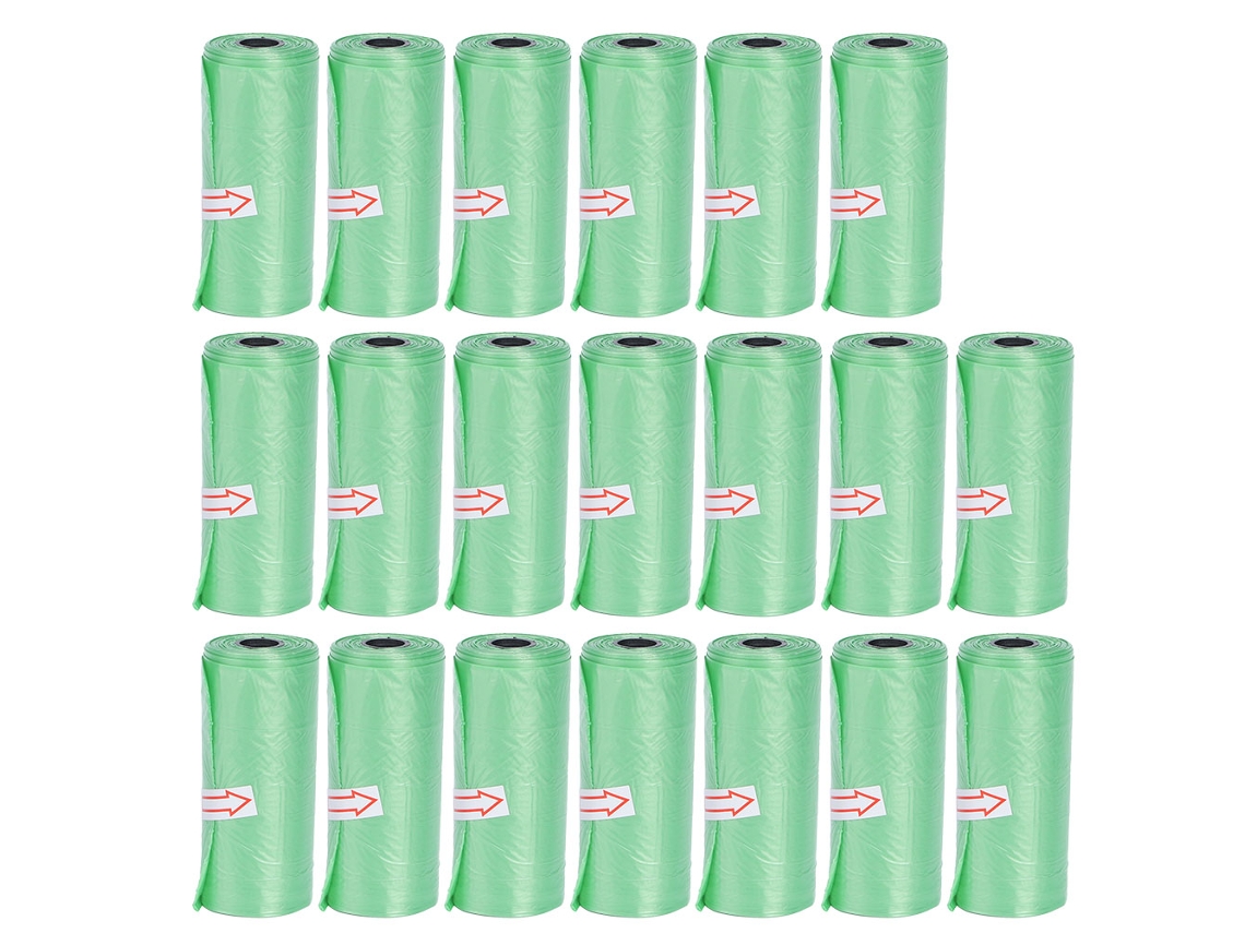 20 Rollos De Bolsas De Basura Desechables Para Bebés, Biodegradables, De Plástico Ligero Y Ecológico, Color Azul/verde.