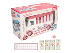-caja De Ahorros Niños Autobús Con Contraseña Control Remoto Música Caja Atm Mini Regalo Para Niños