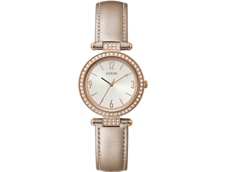 Reloj GUESS Mujer (Piel - Beige y Blanco)