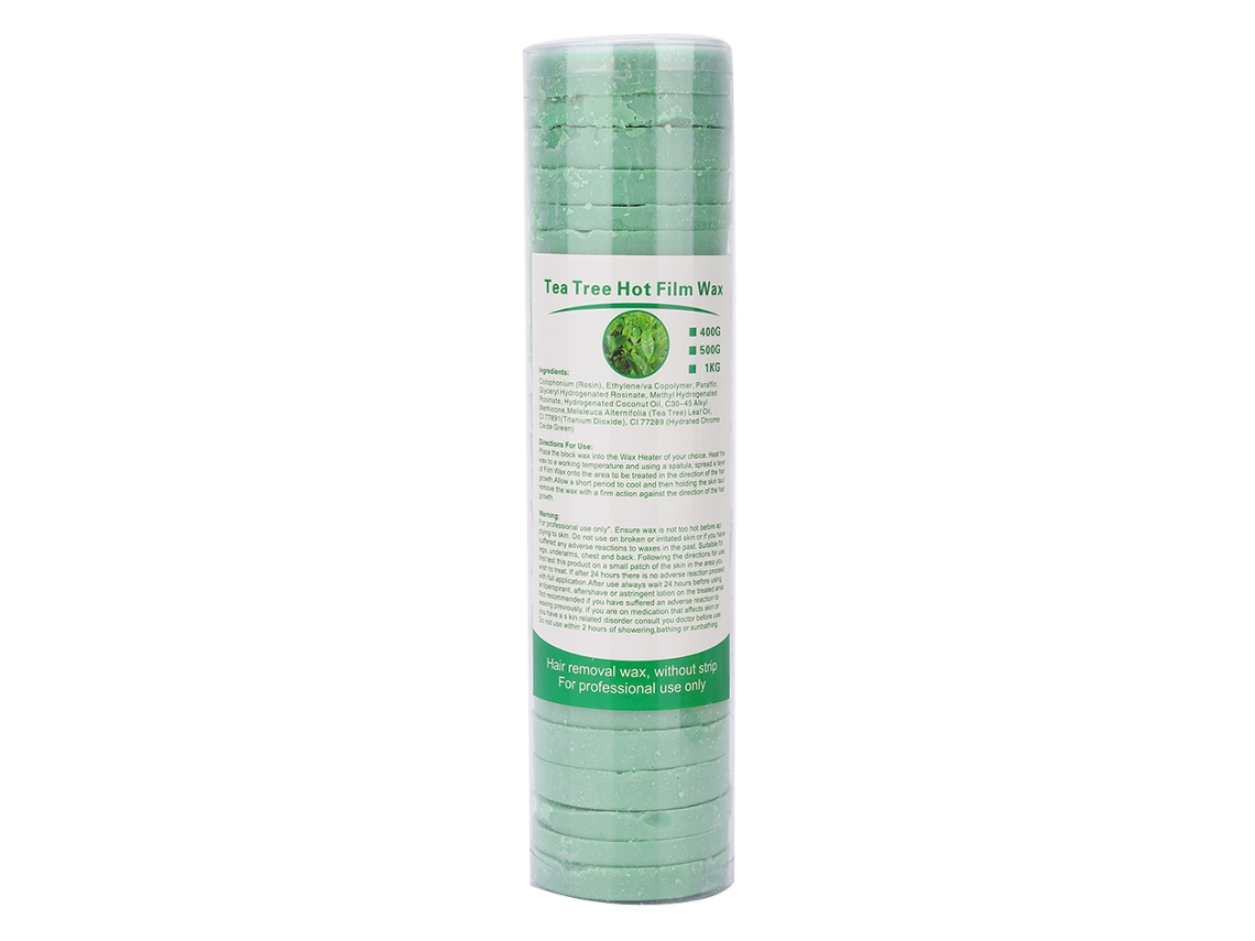 500g Cera Depilatoria Sólida Sin Papel Para Cuerpo Y Brazos Cera Painless De Tea Tree