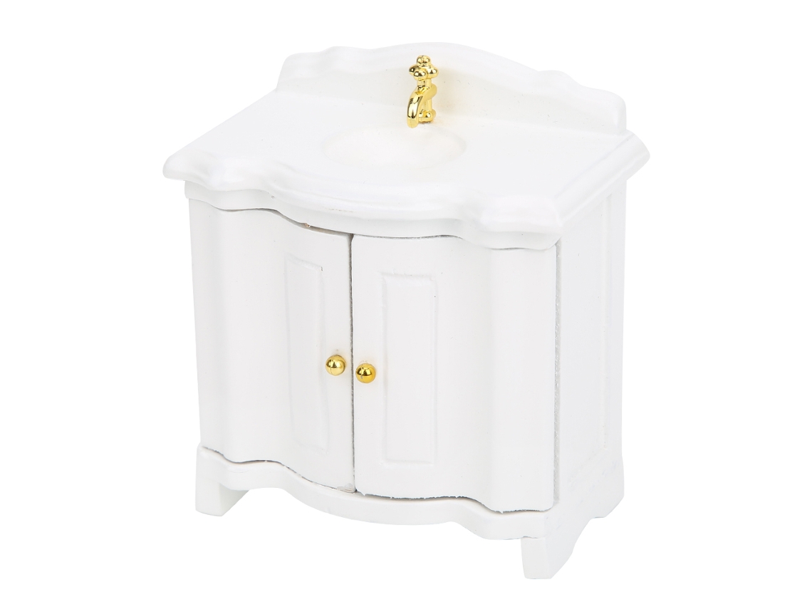 Lavabo En Miniatura Para Casa De Muñecas, Escala 1:12, Accesorio De Decoración Para Baño.