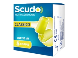 Filtro de oído Escudo Classic SNR 36 Db 7 12 mm 5 pares Pascua