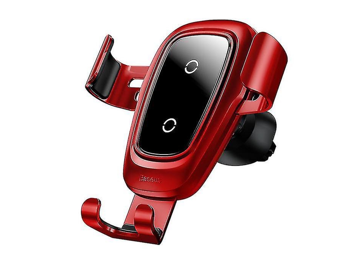 Cargador Carro Qi Fast Auto Fixação Gravidade Para Apple, Samsung Yizhood Rojo