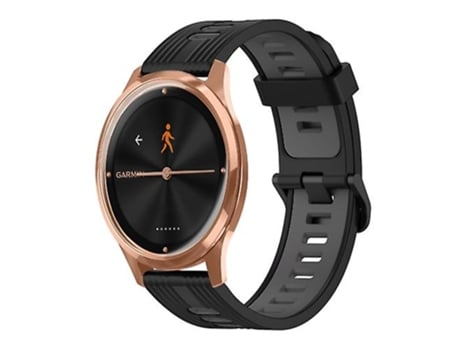 Correa Smartwatch Para Garmin Move Luxe 20Mm Negro-Gris VENISYMLIS