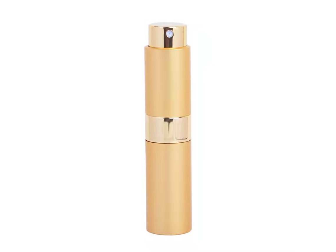 Botella de perfume reutilizable para viaje, dispensador portátil Mdug (8 ml dorado)
