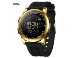 Reloj deportivo electrónico de cuarzo con LED, contador de calorías, podómetro y monitor de sueño.
