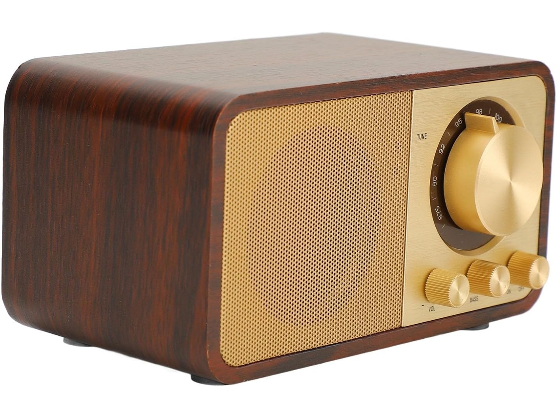 Altavoz Retro De Madera: Mini Altavoz Inalámbrico Portátil Con Sonido Nítido Para El Hogar.