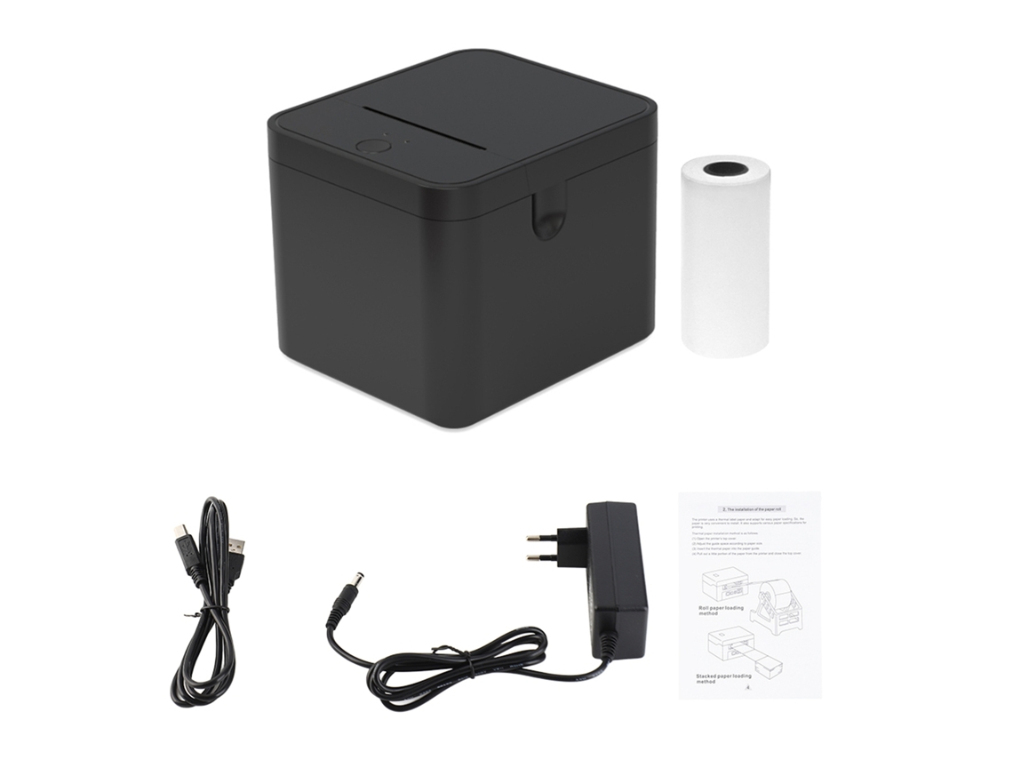 Impresora Térmica De Recibos Compacta Y Portátil Usb Bt De 58 Mm De Alta Velocidad Para Comercios Minoristas, Repartos, Restaurantes Y Cocinas.