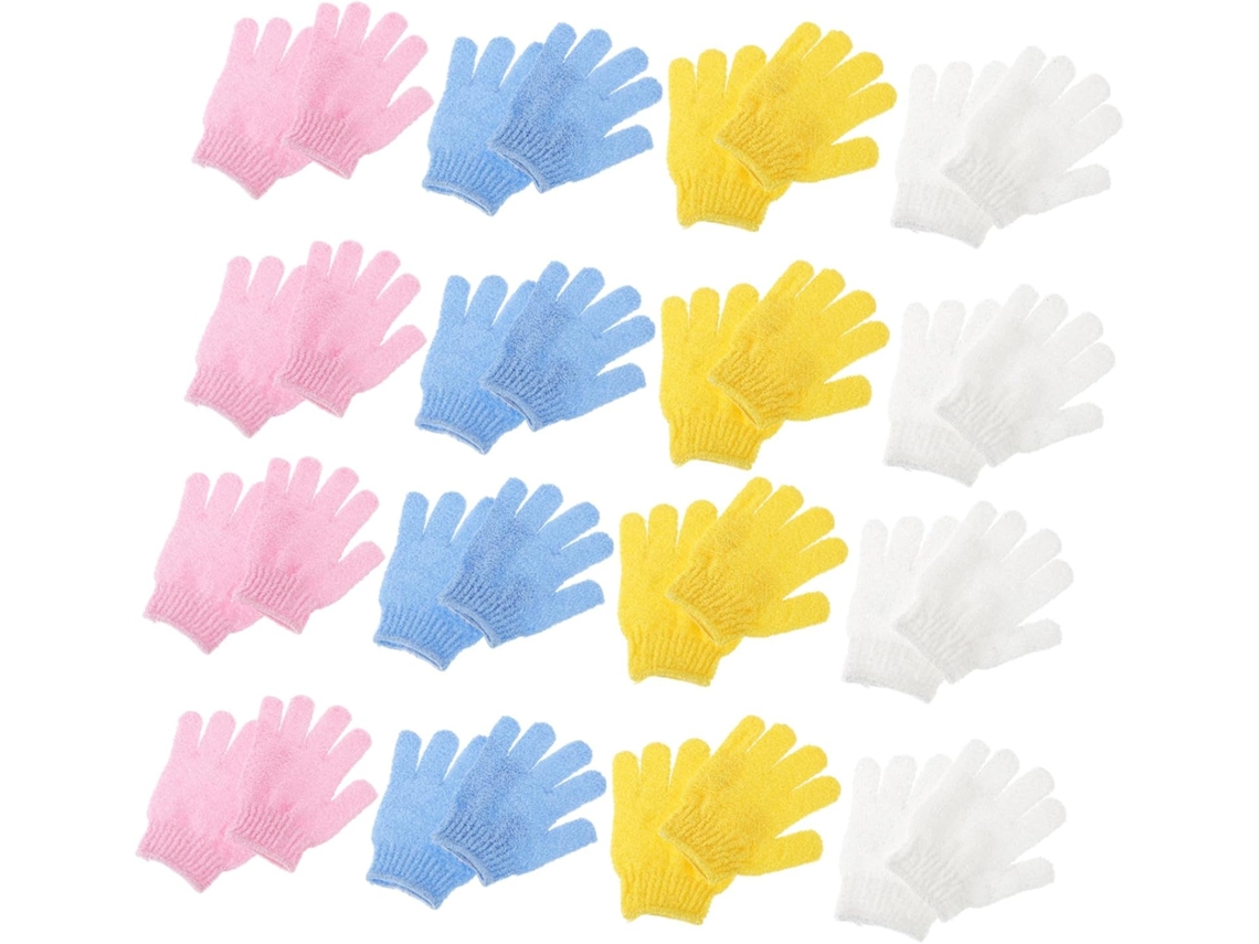 16paires De Douche Exfoliants Double Face Para Corps Nettoyants Efficaces Éliminent Les Peaux Mor...