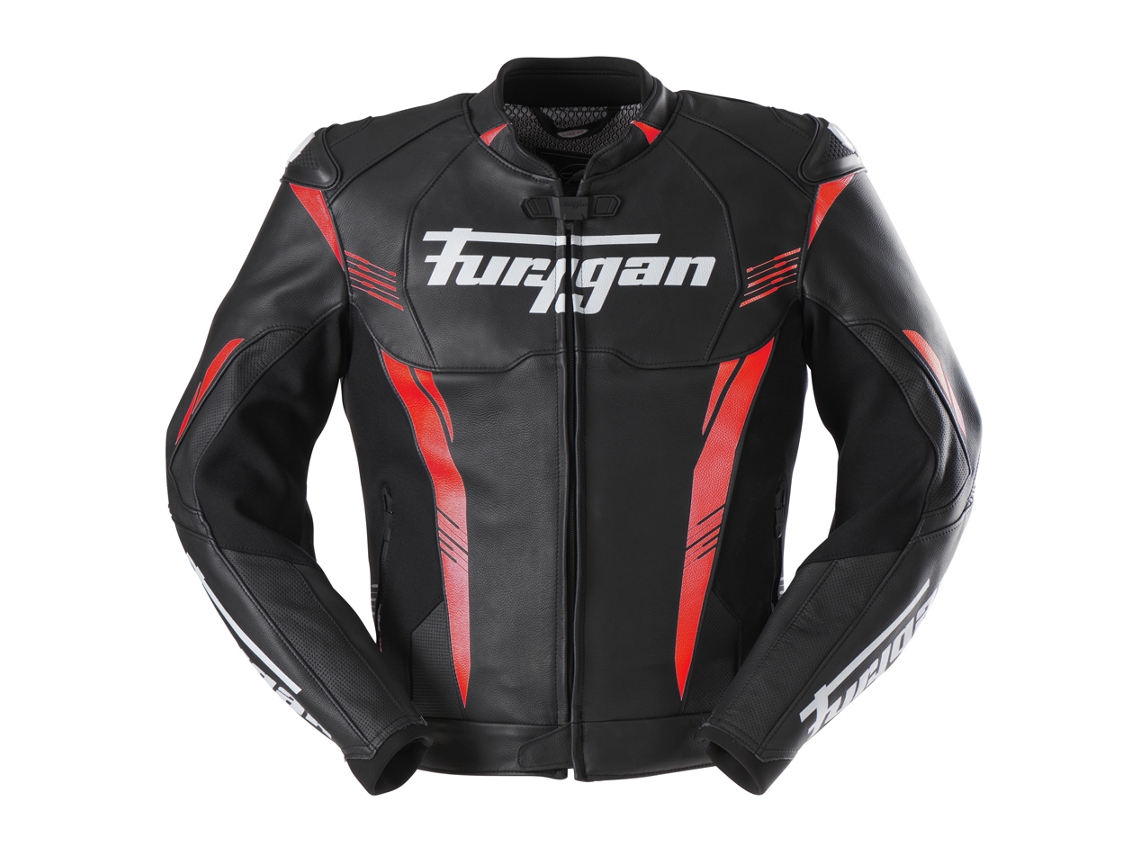 Chubasquero de Moto para Hombre FURYGAN (XL - Cuero - Negro)