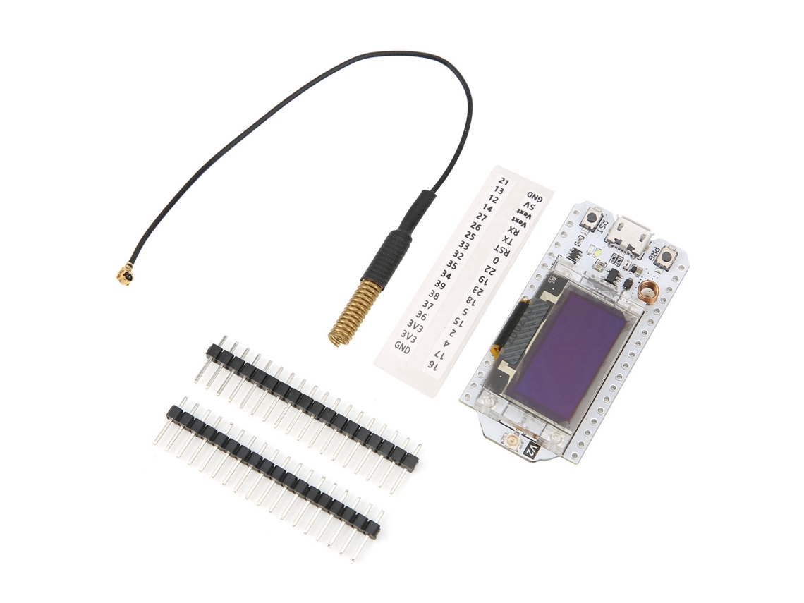 Omni-placa De Desarrollo Iot Con Chip Wifi Esp32 Sx1278, Antena Y Pantalla Oled 0.96in