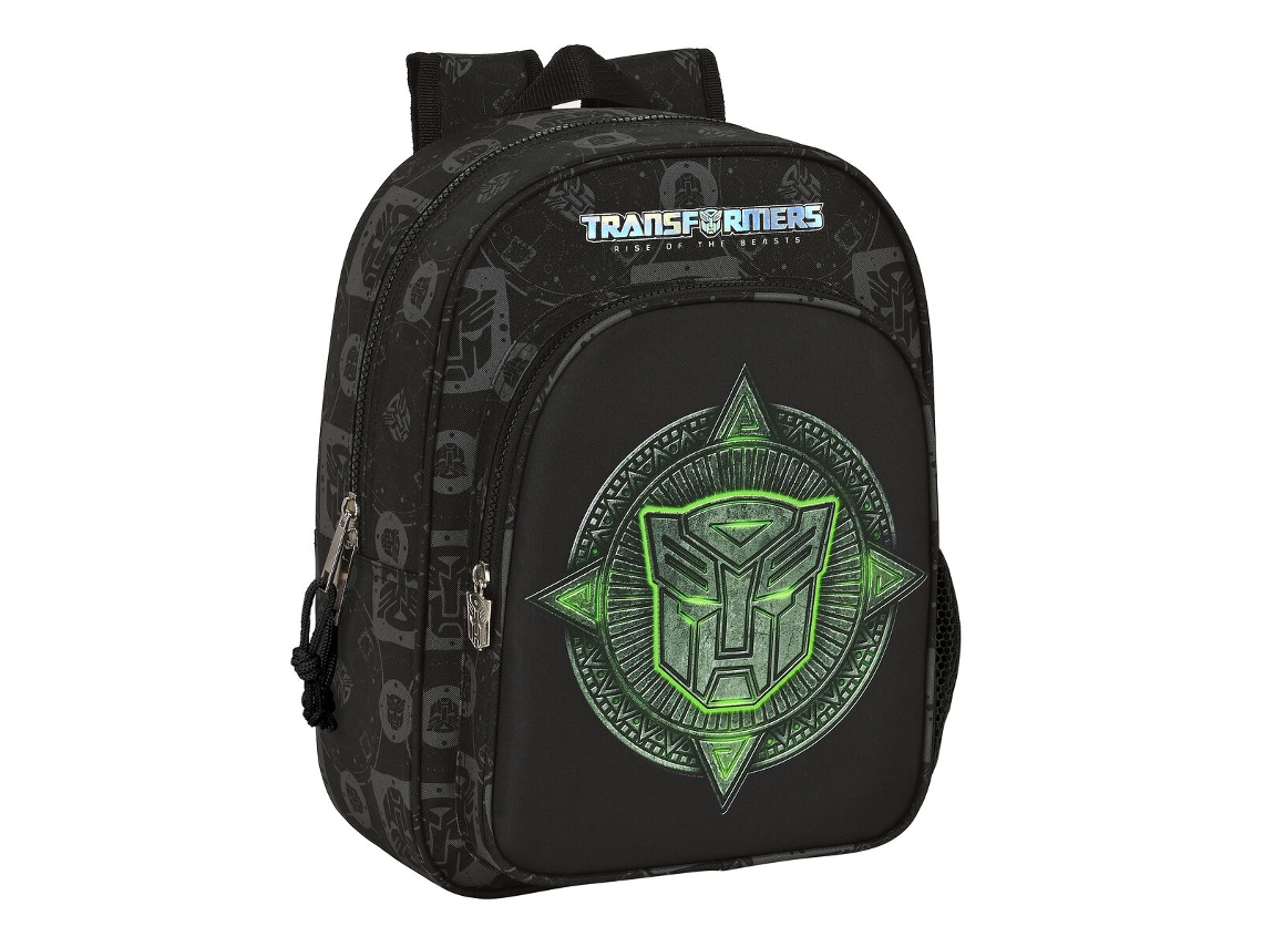 Mochila Escolar Transformers 26 x 34 x 11 cm Negro