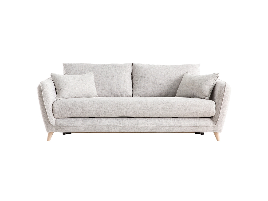 Sofá Convertible Nórdico 3 Plazas Gris Claro Creep MILIBOO