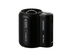 Ventilador de cintura portátil con carga USB, 4500 mAh, apto para cinturón de camisa, color negro