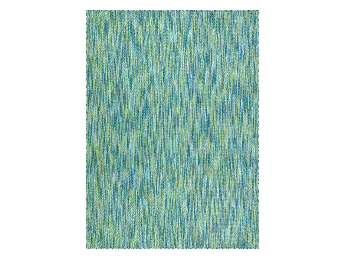 Moderno Fisy Alfombra Sisal 20776 Zigzag, Mezcla Azul (180 x 270 cm)