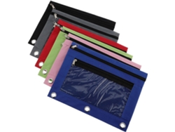 Estuche Lápices 6u De Tela Oxford Negro Para Escolar