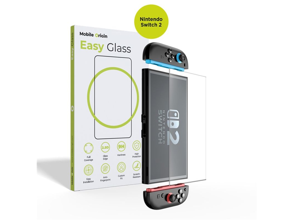 Cristal Templado Mobile Origin Easyglass Para Nintendo Switch 2 Pack 2