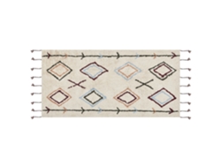 Alfombra BELIANI Corum de Algodón Beige 80x150
