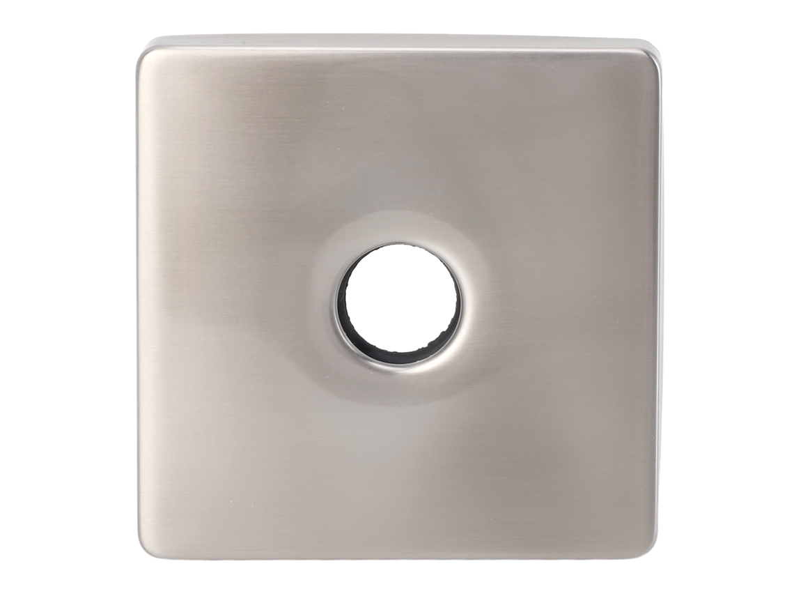 Placa Decorativa Cuadrada Extragrande Para Brazo De Ducha En Acero Inoxidable Universal.