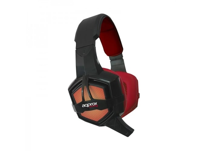 Auriculares con Micrófono APPROX appGH10 Negro y Rojo