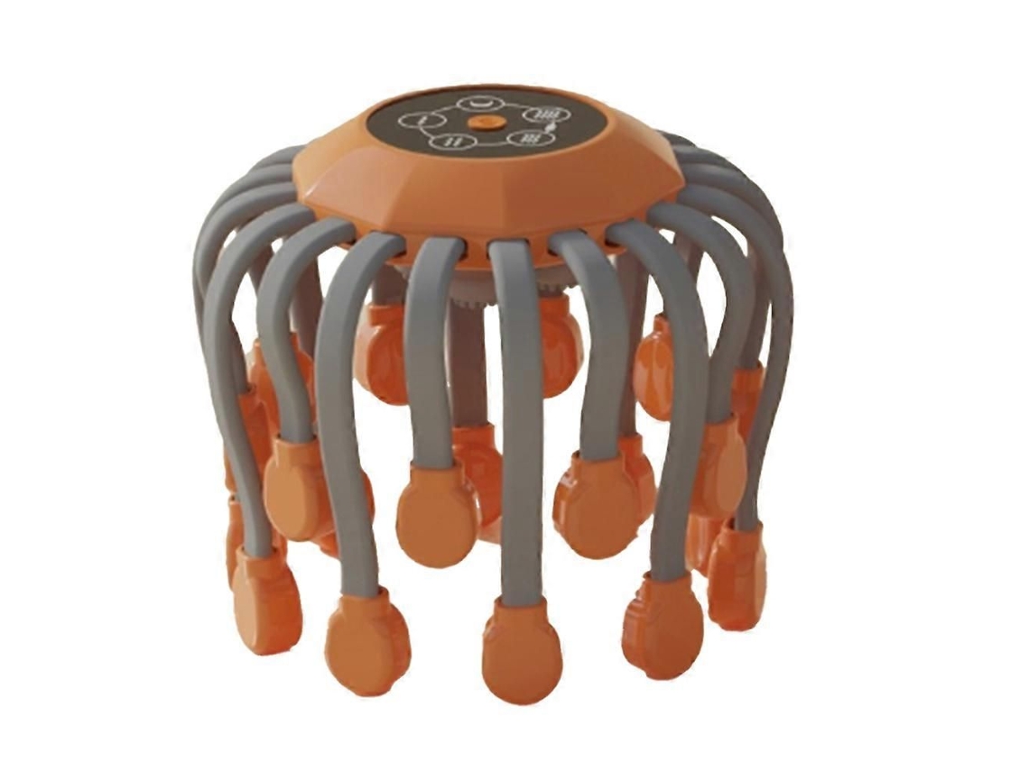 20 cabezales de masaje para el cuero cabelludo, masajeador vibratorio con terapia de luz roja, rascador relajante con forma de pulpo GOKOCO