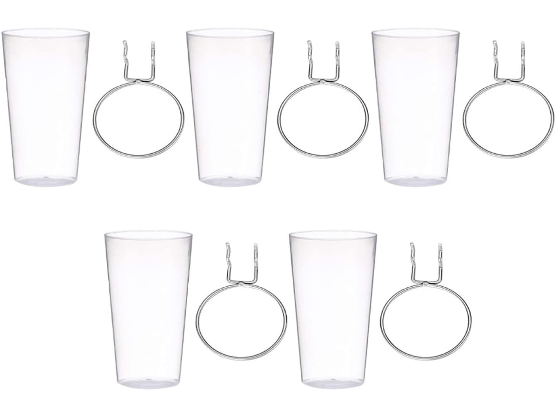 Juegos De Ganchos Y Soportes Transparentes Para Tazas Para Organizar Tu Espacio Con Paneles.