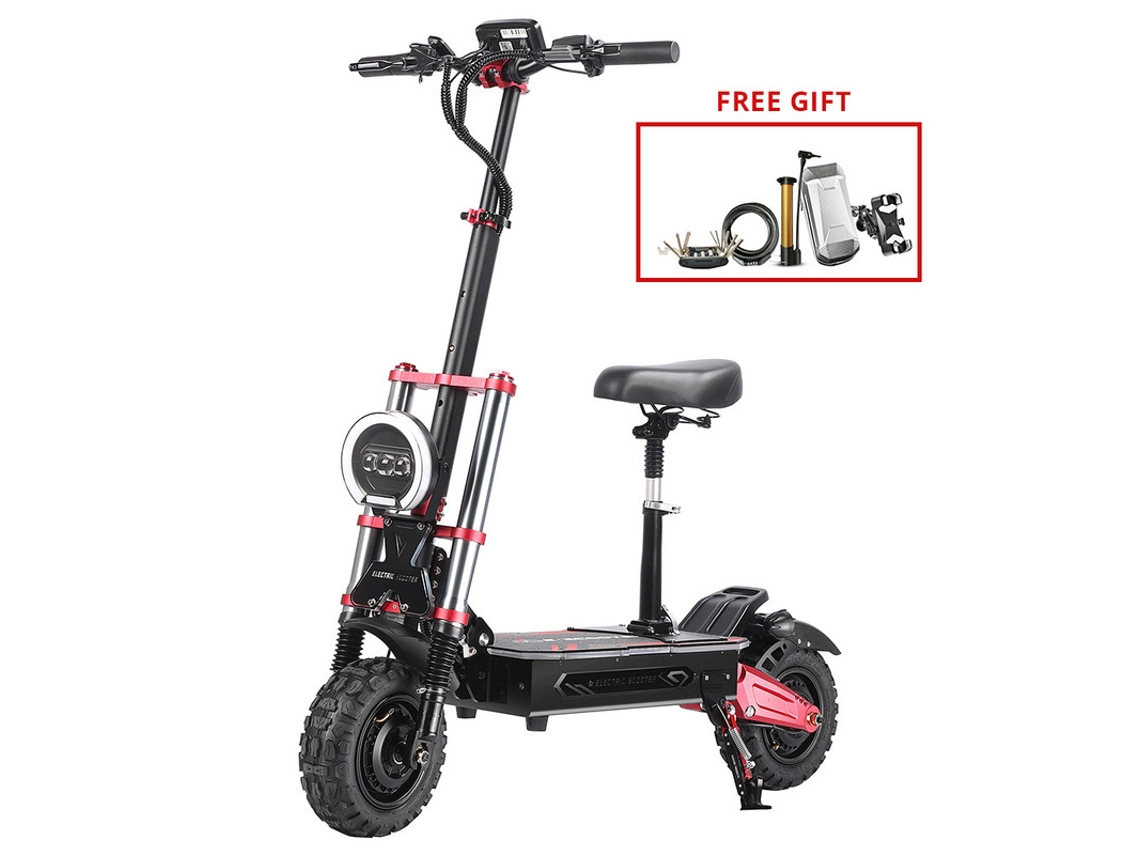 Patinetes Eléctrico BOYUEDA S5-11 Motor 2x3000W Batería 60V 38AH Velocidad máxima 85km/h Autonomía 120km Frenos de disco hidráulicos dobles