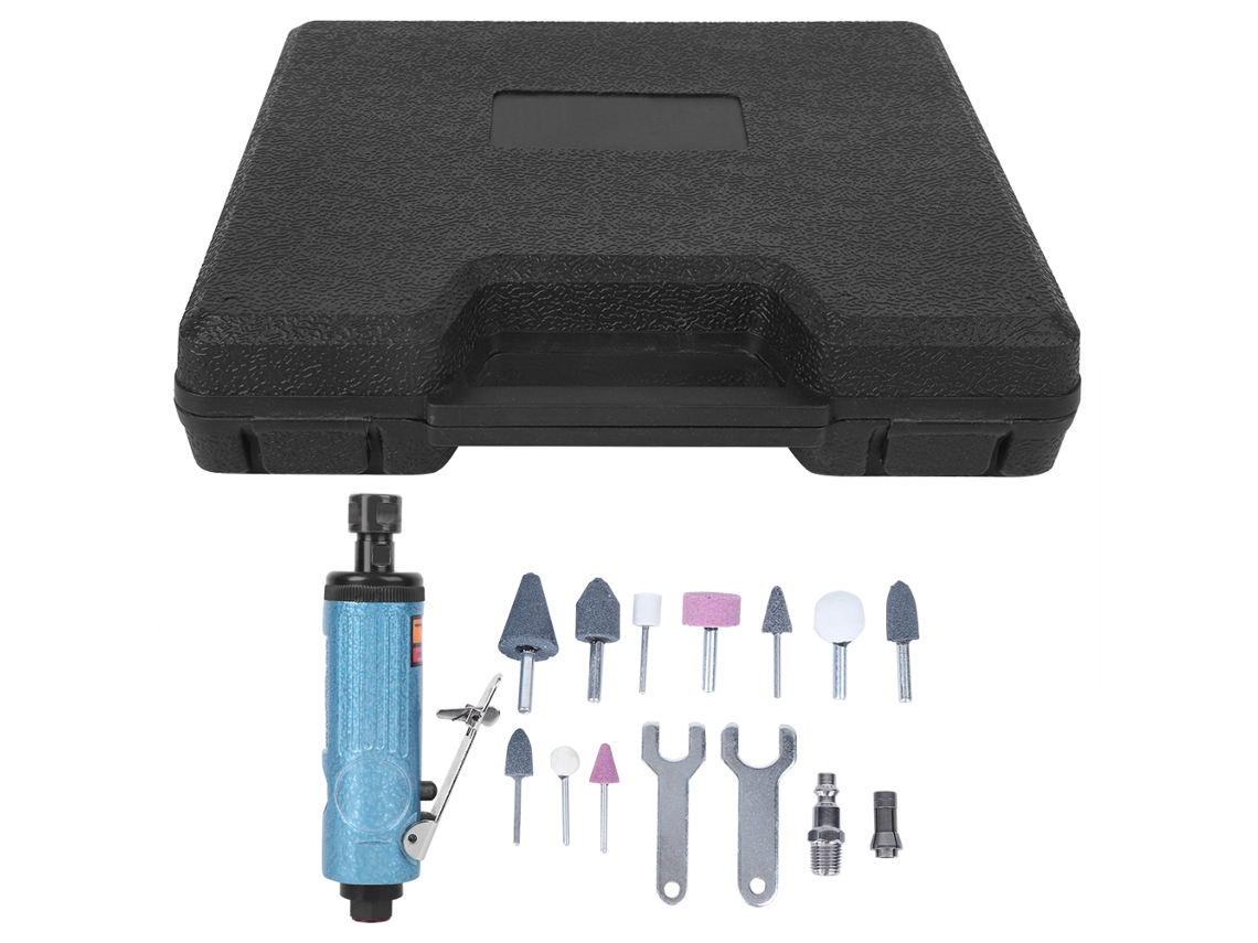 Kit De Amoladora Neumática At-7033kb Para Pulido Y Corte - Azul
