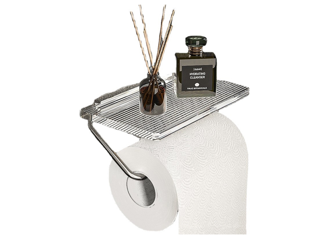 Organizador adhesivo para baño, soporte para secador de pelo sin perforación NEVEANCE