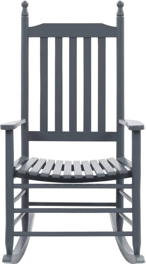 Mecedora Con Asiento curvo madera gris vidaxl silla columpio mobiliario terraza accesorios patio exterior decoración la intemperie