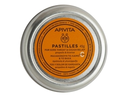 APIVITA Pastillas para Dolor de Garganta y Tos Propóleo y Regaliz 45 gr