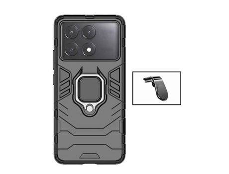 Funda Safe Driving Carro Military para Xiaomi Xiaomi Poco X6 Pro PHONECARE Negro