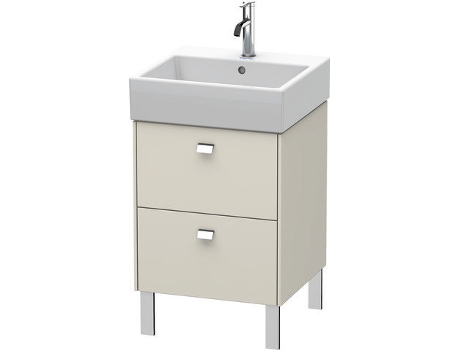 Mueble bajo lavabo DURAVIT Brioso de 48,4 x 45,9 cm 2 extraíbles incl. hueco para sifón y delantal para lavabo Vero Air 235050