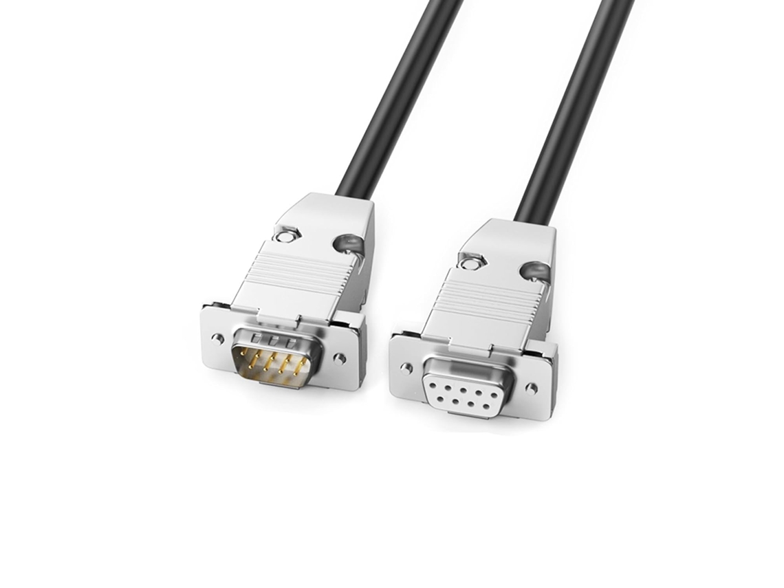 Cable Convertidor Rs232 Macho A Hembra De 9 Pines - Conexión Segura - 0,5-30 M