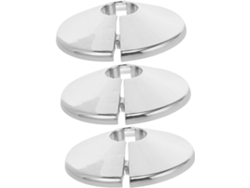 Juego de 3 cubiertas decorativas y tubos compatibles con válvulas angulares para ocultar tuberías Gokoco