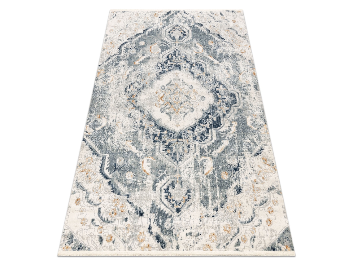 DISTIN 0816A azul verde claro blanco alfombra moderna - Adorno, vintage, flecos DYWANY LUSZCZOW