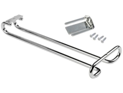 EMUCA Portavasos para Mueble de 1 Fila - Largo 280mm - Acero - Cromo