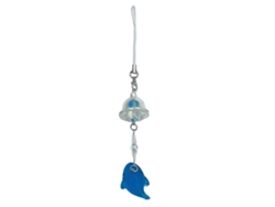 Llavero con colgante de delfín y medusa, accesorio decorativo con cuentas de resina para teléfonos móviles Rosewell