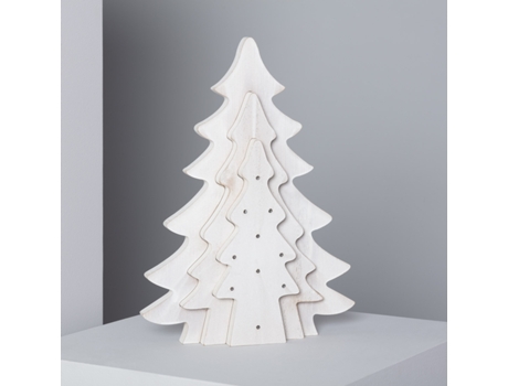 Árbol de Navidad LEDKIA (Blanco - - - Madera)