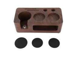 Estación De Prensa De Café Portafiltro Soporte De Madera Para Prensado 53 Mm/2,1 Pulgadas Barra De Cocina
