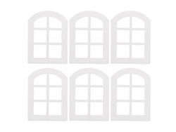 Ventanas De Madera En Miniatura Para Casa De Muñecas 1:12, 6 Piezas, Decoración Diy.
