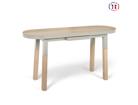 Consola Ovalada MON PETIT MEUBLE FRANÇAIS (Amarillo Lunar - Madera - 140 x 75 x 45 cm)