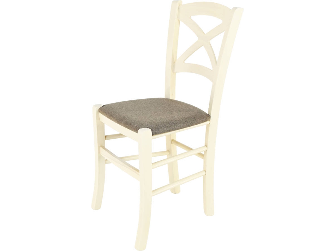 Cadeira T M C S Cross 332AB-NL025 (Branco - 88x43x46 cm - Madeira)