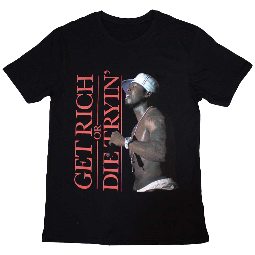 50 Cent Get Rich Or Die Tryin' T-shirt Unisex Rockinstone Size:s