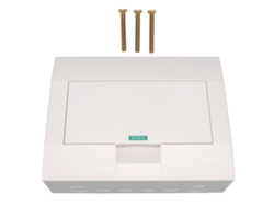Caja De Distribución Eléctrica De 12 Vías Con Protección De Circuito, Montaje En Superficie, Para Riel Din.