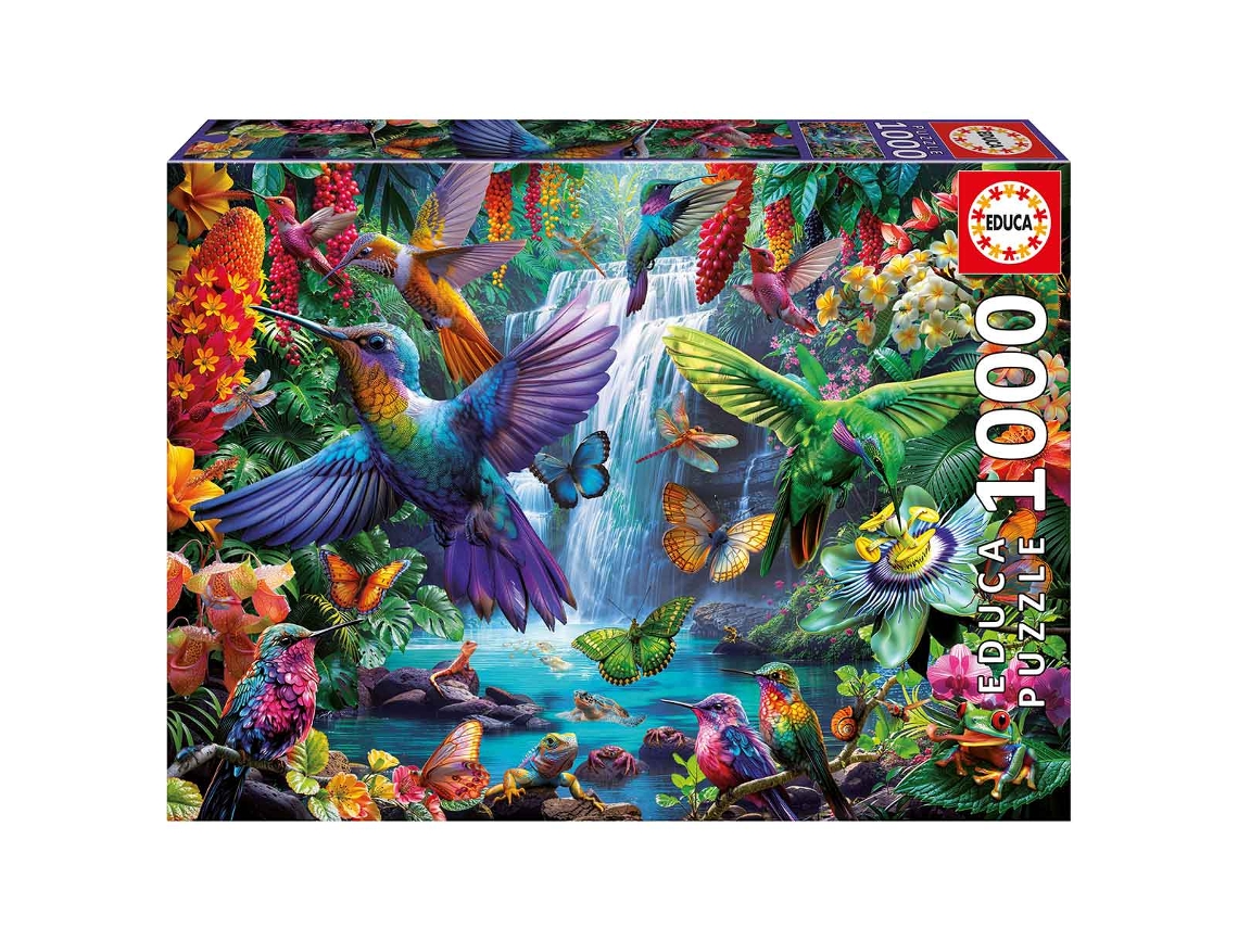 Rompecabezas EDUCA de 1000 piezas: Colibríes tropicales (20555)
