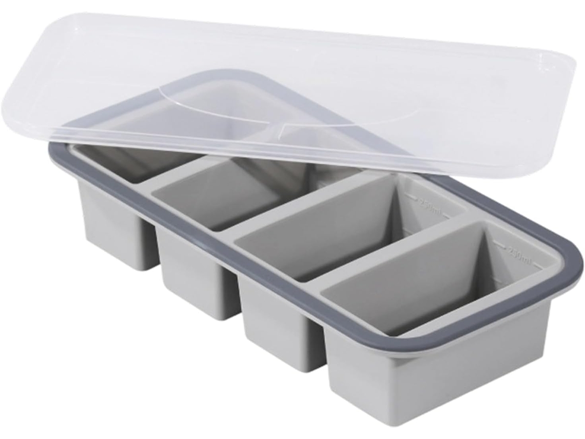 Molde Pr Ctico Para Sopas Con Tapa Transparente F Cil De Desmoldar Reutilizable Cubitos Hielo El Hogar La Cocina C