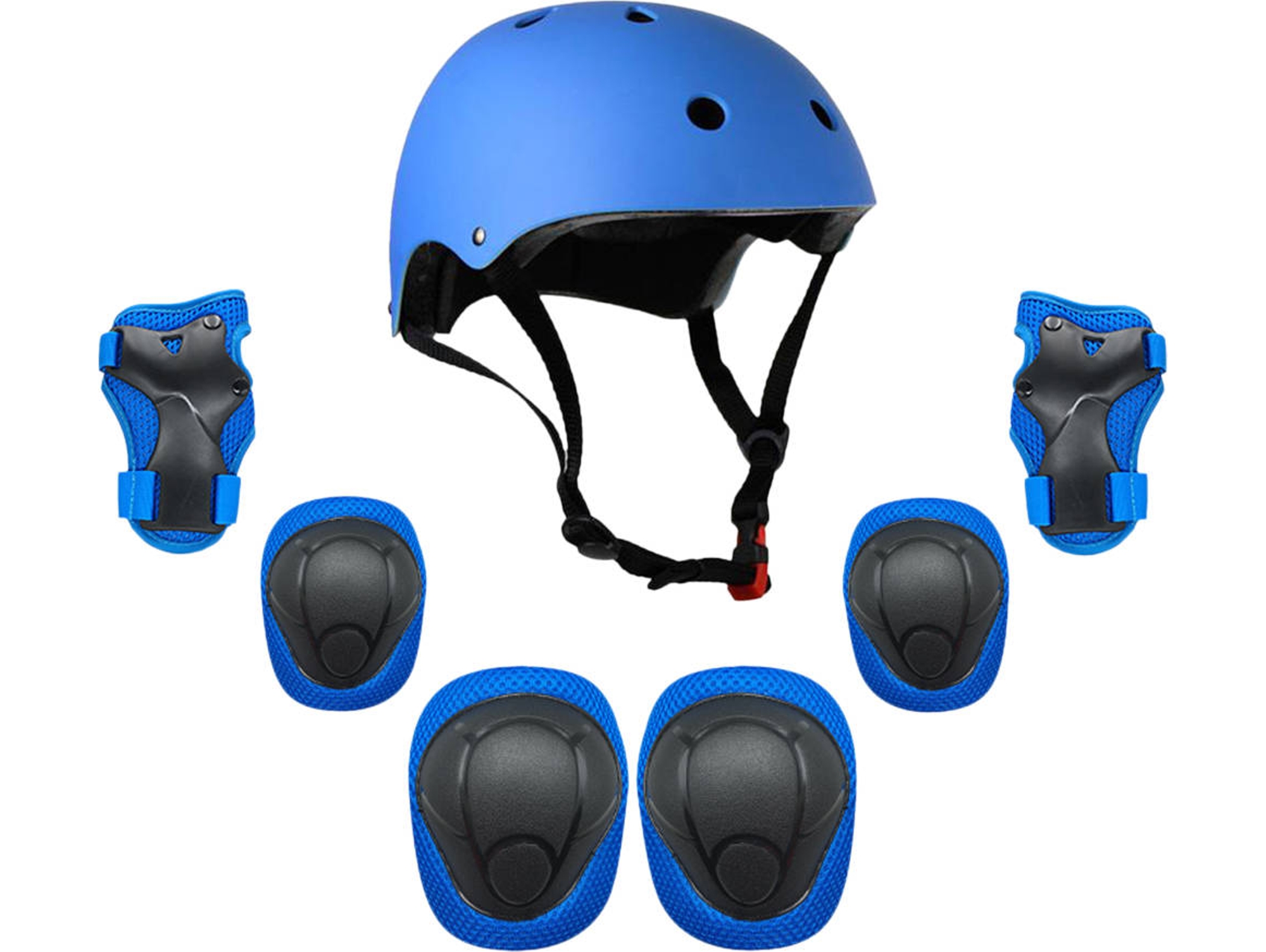 Kit de protección infantil casco azul