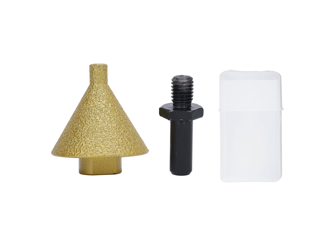 Herramienta De Biselado De Diamante M10 De 50 Mm Para Mármol, Cuarzo, Cerámica Y Granito, Para Agrandar Agujeros Y Lograr Un Acabado Perfecto.